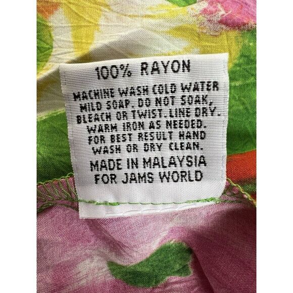 Jams World Janice Green Floral Midi Dress Valleyview Print Pockets Size Large - Picture 13 of 15